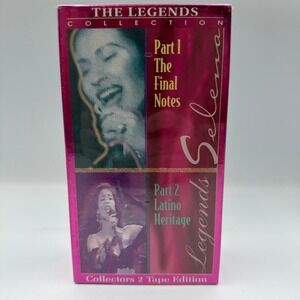 Selena The Legends Collection VHS 2 Tape Edition Final Notes Latino Heritage NEW